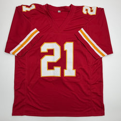 Autographed/Signed Bashaud Breeland Kansas City Red Football Jersey JSA COA