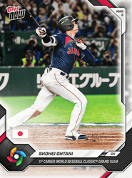 2026 Topps Now World Baseball Classic Shohei Ohtani #WB4 1st Career World Baseball Classic Grand Slam Team Japan Baseball Card