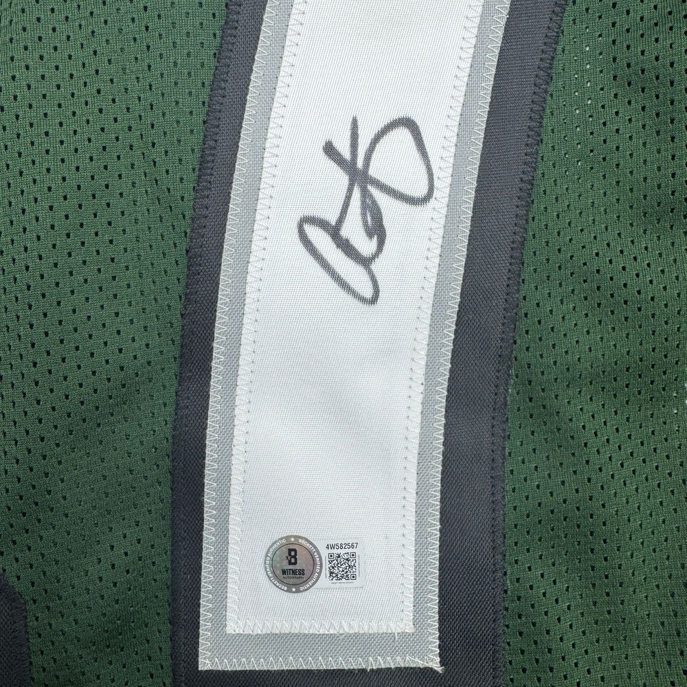 Autographed/Signed Alshon Jeffery Philadelphia Green Football Jersey Beckett BAS COA