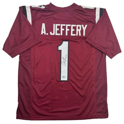 Autographed/Signed Alshon Jeffery South Carolina Maroon College Football Jersey Beckett BAS COA