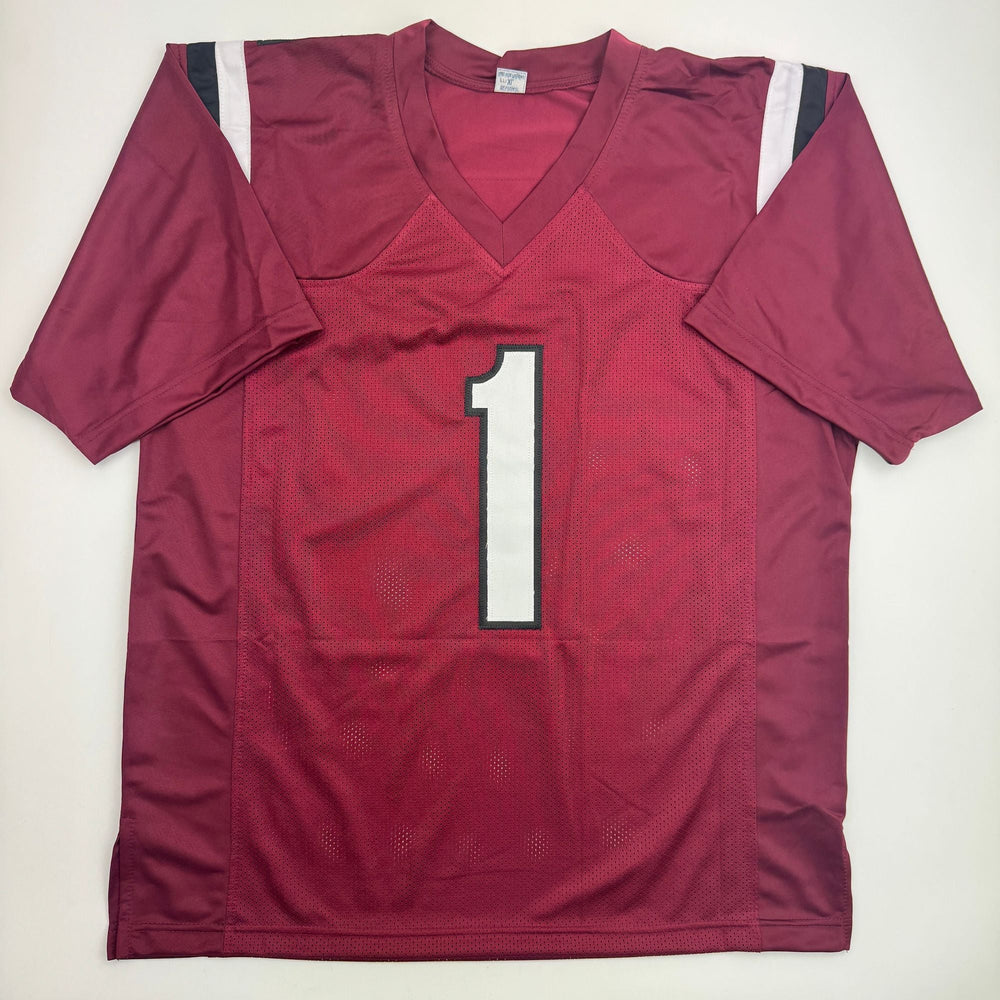 Autographed/Signed Alshon Jeffery South Carolina Maroon College Football Jersey Beckett BAS COA