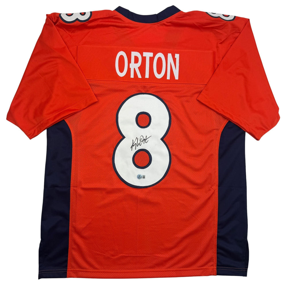 Autographed/Signed Kyle Orton Denver Orange Football Jersey Beckett BAS COA