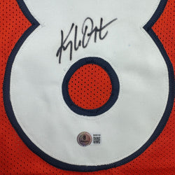 Autographed/Signed Kyle Orton Denver Orange Football Jersey Beckett BAS COA