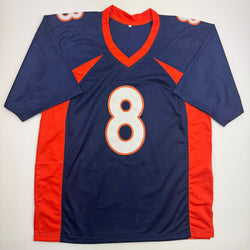Autographed/Signed Kyle Orton Denver Blue Football Jersey Beckett BAS COA