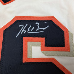Autographed/Signed Hayden Birdsong San Francisco Cream Baseball Jersey Beckett BAS COA