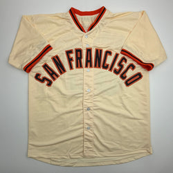 Autographed/Signed Hayden Birdsong San Francisco Cream Baseball Jersey Beckett BAS COA