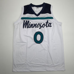 Autographed/Signed Donte Divincenzo Minnesota White Basketball Jersey Beckett BAS COA