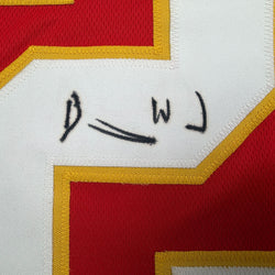 Autographed/Signed Barry Word Kansas City Red Football Jersey PSA/DNA COA