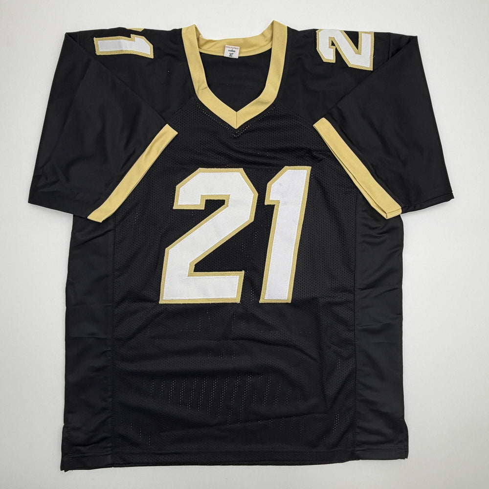 Autographed/Signed Deion Sanders Coach Prime Colorado Black College Football Jersey Beckett BAS COA