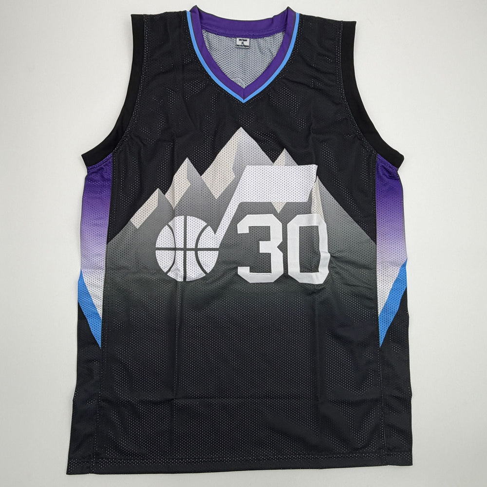 Autographed/Signed Kyle Filipowski Utah Black Basketball Jersey Beckett BAS COA