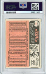 Graded 1966 Topps Mickey Mantle #50 Baseball Card PSA 2 Good