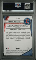 Graded 2024 Topps Bowmans Best Travis Bazzana #TP21 Top Prospects Purple Refractor /250 Rookie RC Baseball Card PSA 10 Gem Mint