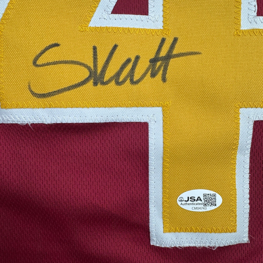 Autographed/Signed Cam Skattebo Arizona State Maroon College Football Jersey JSA COA