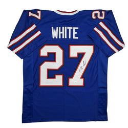 Autographed/Signed Tre'Davious White Buffalo Blue Football Jersey JSA COA