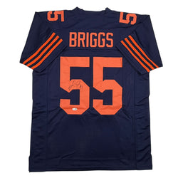 Autographed/Signed Lance Briggs Chicago Blue Color Rush Football Jersey JSA COA