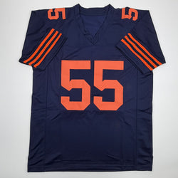 Autographed/Signed Lance Briggs Chicago Blue Color Rush Football Jersey JSA COA