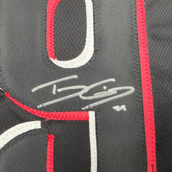 Autographed/Signed TJ Friedl Cincinnati Black City Connect Baseball Jersey Beckett BAS COA