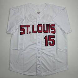 Autographed/Signed Jim Edmonds St. Louis White Baseball Jersey JSA COA