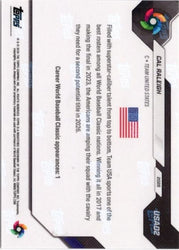 2026 Topps Now WBC Cal Raleigh #USA02 Logo Refractor Team USA Baseball Card
