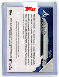 2025 Topps Now Drake Baldwin #OS1B Black Relic Auto /10 2025 NL Rookie of the Year Award Winner Atlanta Braves Rookie RC Baseball Card
