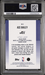 Graded 2025 Topps Ace Bailey #NS5 New School Rookie RC Basketball Card PSA 10 Gem Mint