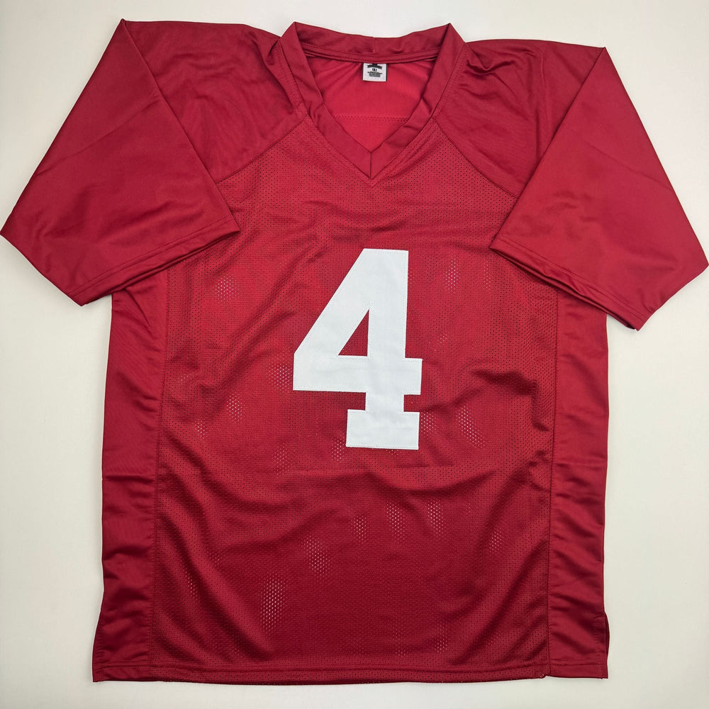 Autographed/Signed Daniel Hill Alabama Red College Football Jersey JSA COA