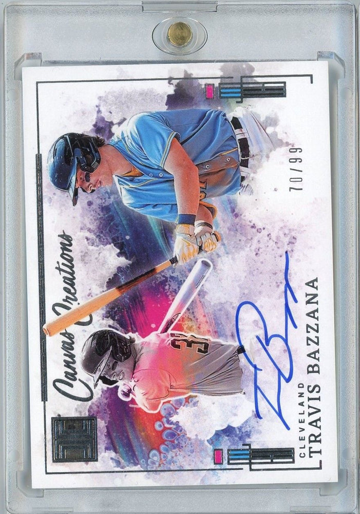 2025 Panini Impeccable Travis Bazzana #CCSTB /99 Canvas Creations Auto Rookie RC Baseball Card