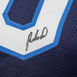 Framed Autographed/Signed Rob Dillingham 35x39 Minnesota Blue Basketball Jersey JSA COA