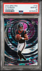 Graded 2023 Panini Spectra CJ Stroud #112 /99 Celestial Rookie RC Football Card PSA 10 Gem Mint