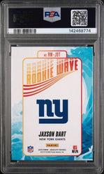 Graded 2025 Panini Absolute Jaxson Dart #RWJDT Rookie Wave Rookie RC Football Card PSA 9 Mint