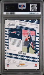 Graded 2024 Panini Absolute Drake Maye #103 Red and Blue Rookie RC Football Card PSA 10 Gem Mint