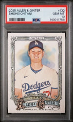 Graded 2025 Topps Allen & Ginter Shohei Ohtani #132 Baseball Card PSA 10 Gem Mint