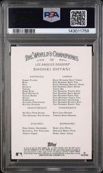 Graded 2025 Topps Allen & Ginter Shohei Ohtani #132 Baseball Card PSA 10 Gem Mint
