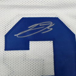 Autographed/Signed George Pickens Dallas White Football Jersey JSA COA