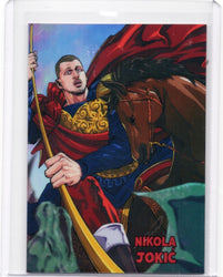 2026 Leaf Nikola Jokic #OVA6 Anime Nation Red /10 Denver Nuggets Basketball Card