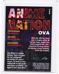 2026 Leaf Nikola Jokic #OVA6 Anime Nation Red /10 Denver Nuggets Basketball Card