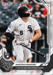 2026 Topps Now Munetaka Murakami #210 1st Multi Home Run Game Comes in Rivalry Victory Chicago White Sox Rookie RC Baseball Card