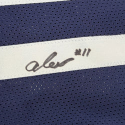 Autographed/Signed Alex Karaban UConn Connecticut Blue College Basketball Jersey Beckett BAS COA