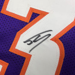 Autographed/Signed Shaquille Shaq O'Neal Phoenix Purple Basketball Jersey Beckett BAS COA