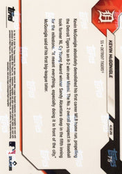 2026 Topps Now Kevin McGonigle #75 Red Foil /5 Blasts 1st Carer MLB Home Run in Series Sweep Detroit Tigers Rookie RC Baseball Card