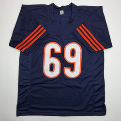 Autographed/Signed Jared Allen Chicago Blue Football Jersey PSA/DNA COA