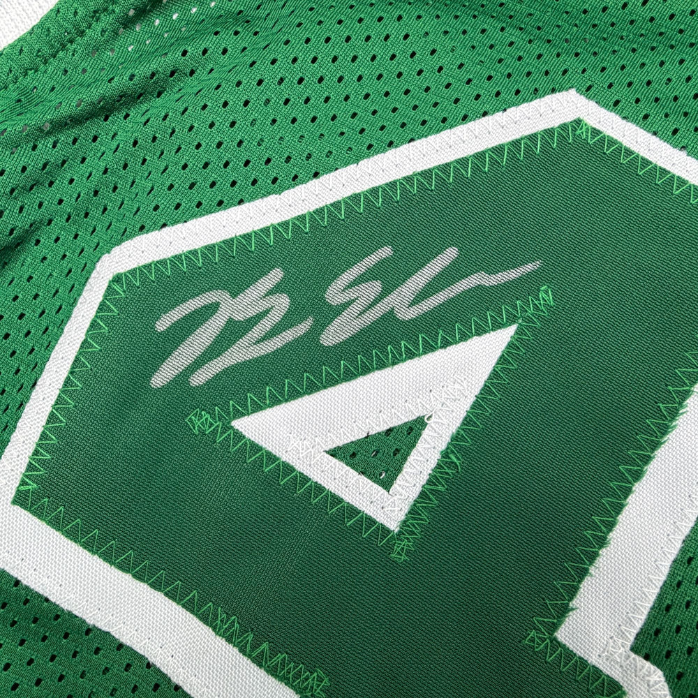 Autographed/Signed Brian Scalabrine Boston Green City Edition Basketball Jersey Beckett BAS COA
