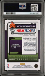 Graded 2023 Panini NBA Haunted Hoops Victor Wembanyama #108 Rookie RC Basketball Card PSA 10 Gem Mint