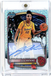 2025 Bowman U Chrome JuJu Watkins #CPAJA Mega Box Mojo Refractor Autograph Rookie RC Basketball Card