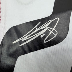 Autographed/Signed Clarence Seedorf AC Milan White Soccer Futbol Jersey Beckett BAS COA