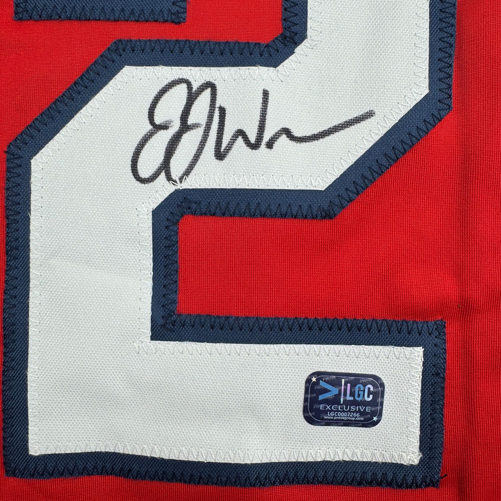 Autographed/Signed J.J. JJ Wetherholt St. Louis Red Baseball Jersey LCG Prova COA