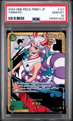 Graded 2024 One Piece Japanese Yamato #121 PRB01 Premium Booster Trading Card Game PSA 10 Gem Mint