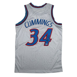 Autographed/Signed Terry Cummings Los Angeles White Basketball Jersey Beckett BAS COA