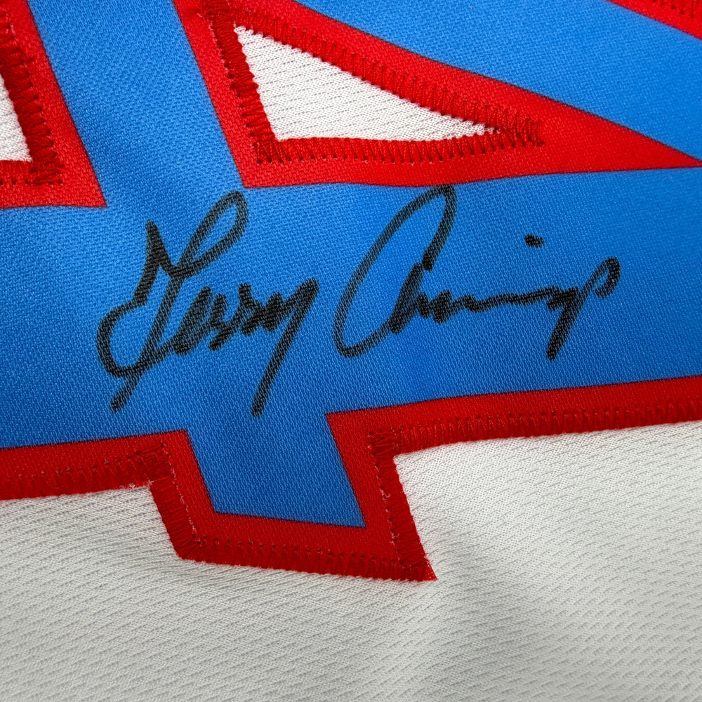 Autographed/Signed Terry Cummings Los Angeles White Basketball Jersey Beckett BAS COA