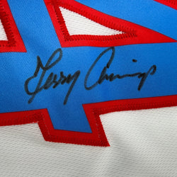 Autographed/Signed Terry Cummings Los Angeles White Basketball Jersey Beckett BAS COA